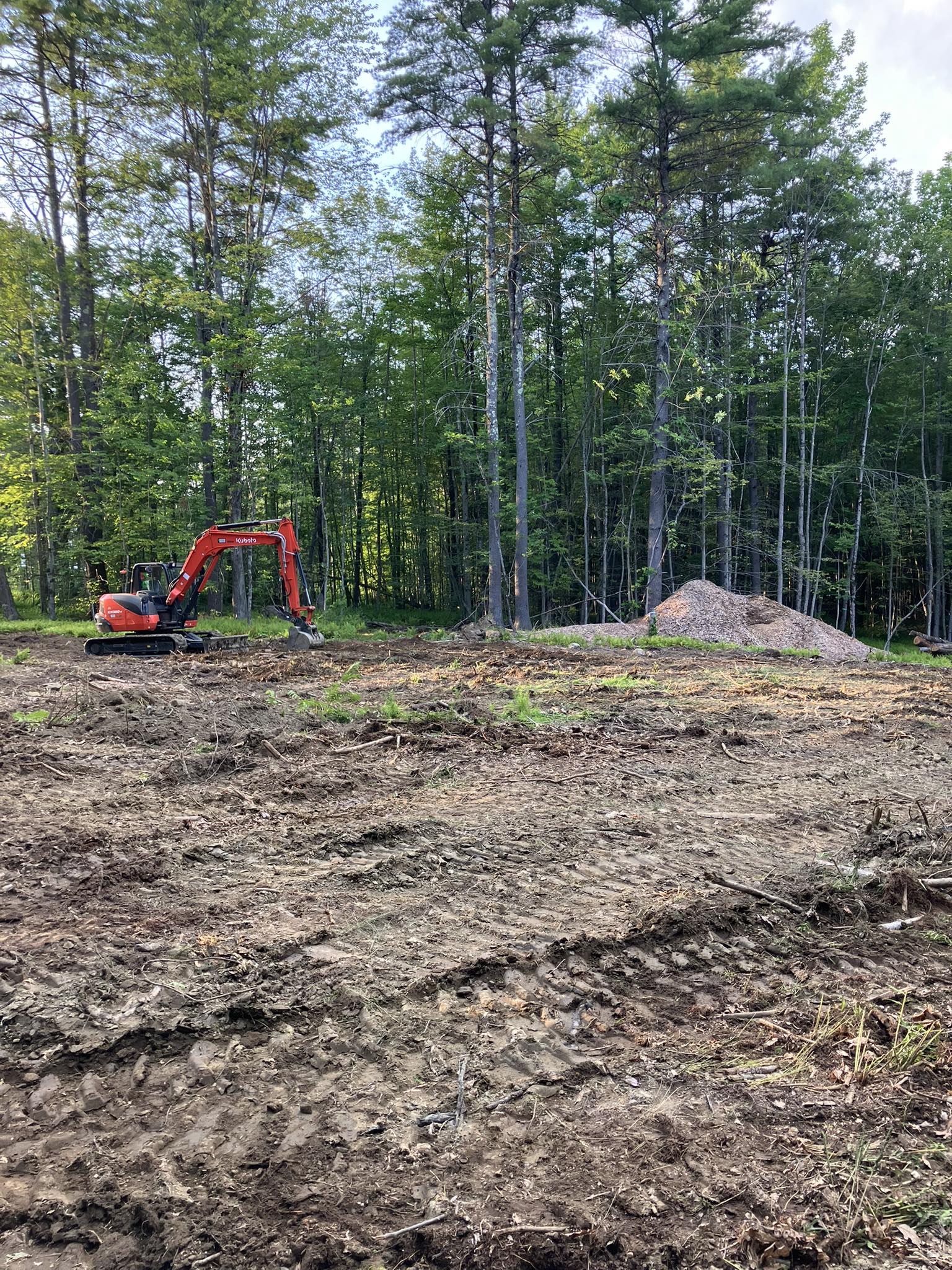 Excavator on site - WH Trucking